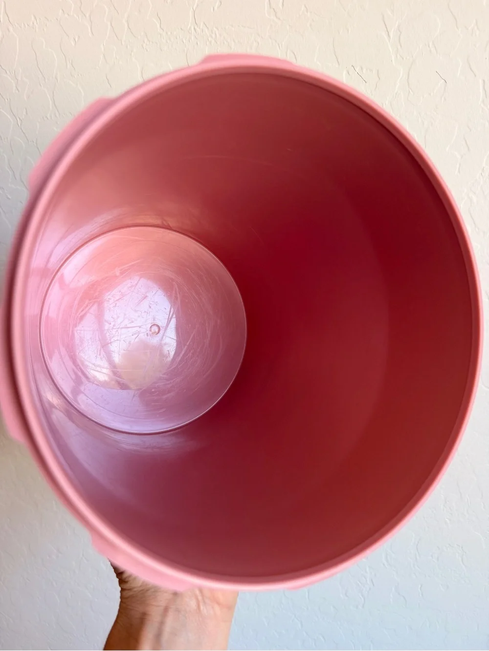Vintage Pink Tupperware Servalier Canister Set